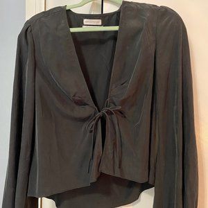 Urban Outfitters Tie Front Long Sleeve top